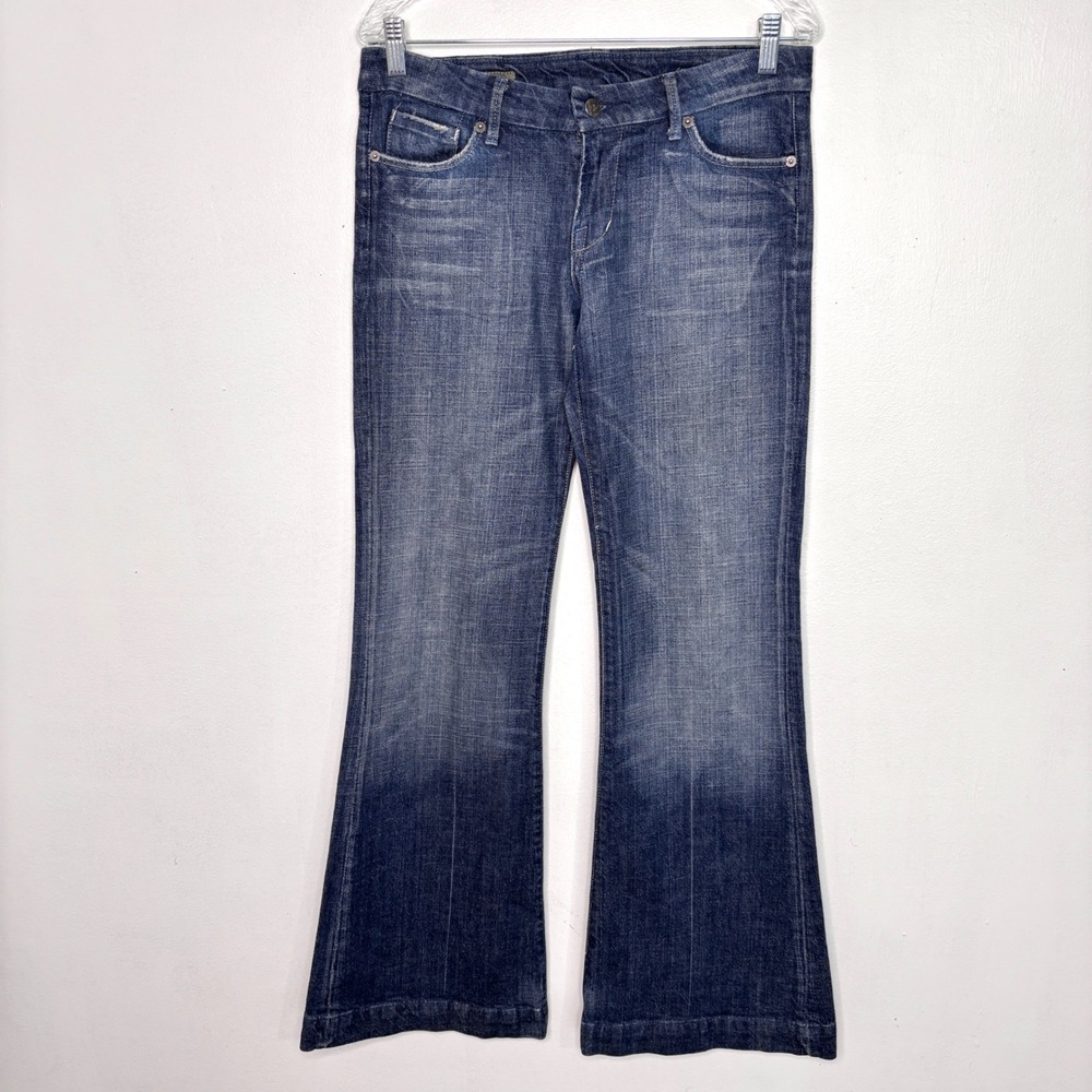Citizens of Humanity Jeans Womens 29 Blue Faye Low Waist Full Leg Flare Y2K Boho